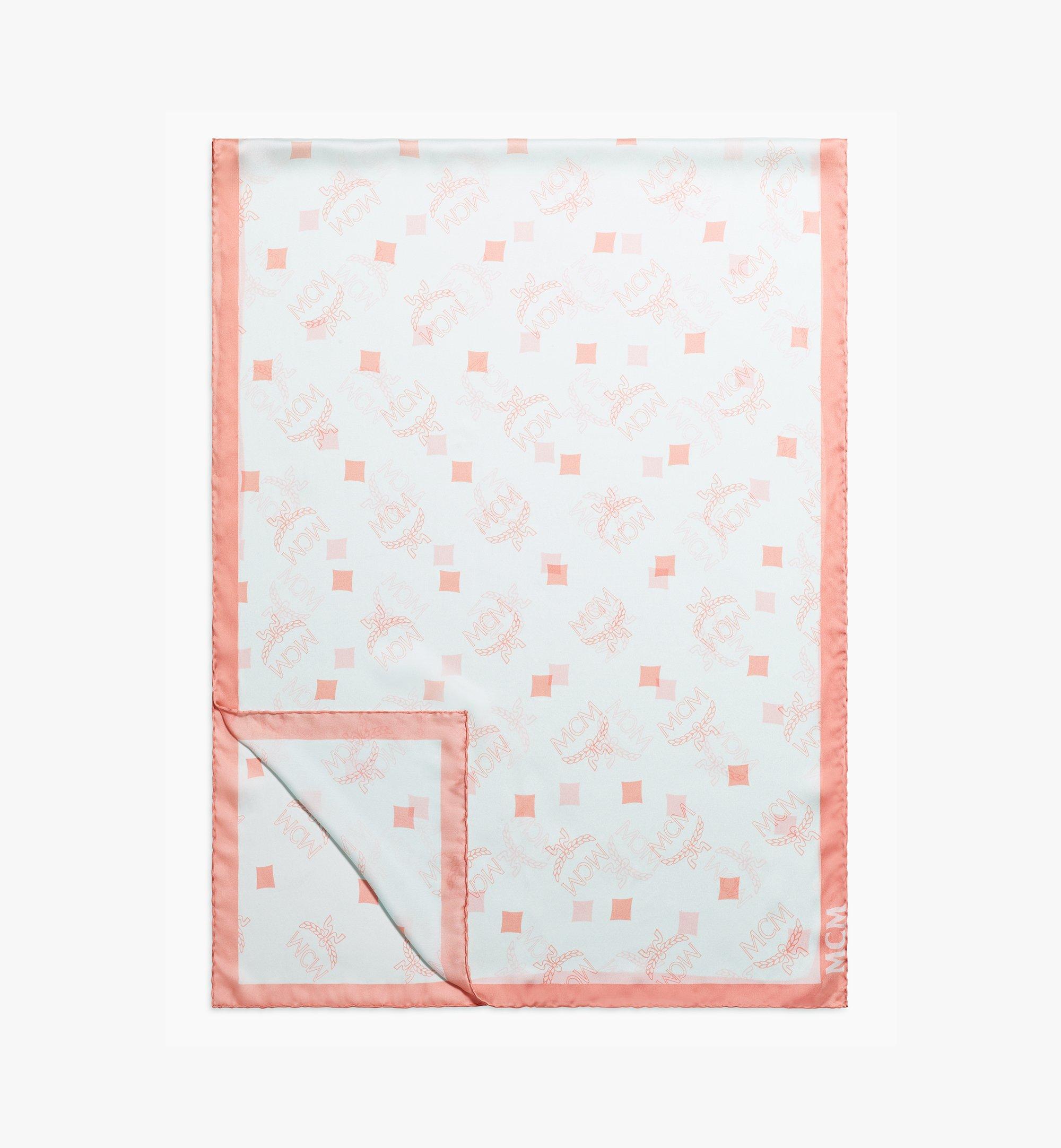 Rectangular Monogram Silk Shawl 1